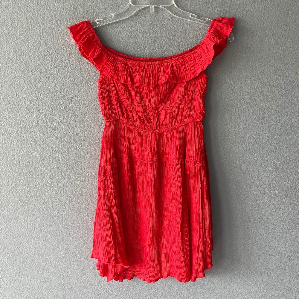 Urban Outfitters Aubrey Off-Shoulder Mini Dress